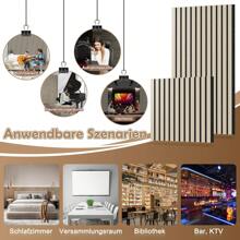 LILIIN Acoustic Panels 2 Pieces Set 3D Wall Cladding Wall Panels Made Of Real Wood Veneer Acoustic Panels Slatted Wall Wood Panels Wood Panels Acoustic Felt - Wood Color - View 7