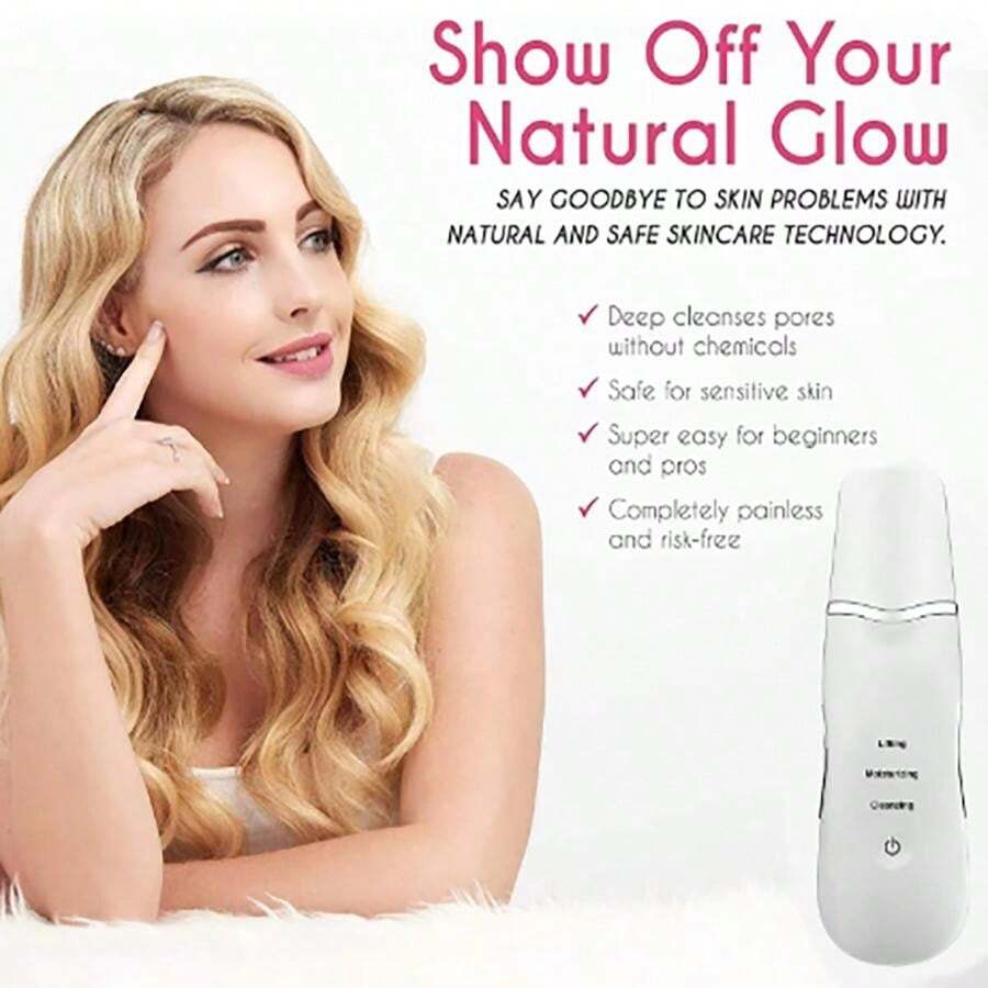 Ultrasonic Skin Cleaner Facial Cleanser Deep Vibration Facial Cleaner