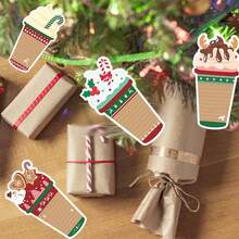 5 tờ (Kiểu ngẫu nhiên) Giấy ghi chú Giáng sinh, Quà tặng theo chủ đề Giáng sinh, Thích hợp cho danh sách việc cần làm và Thẻ quà tặng, Giấy ghi nhớ hình cốc cà phê dễ thương, Thích hợp làm quà tặng cho trường học, văn phòng và gia đình - Ghi chú dán kem Giáng sinh - Xem 3