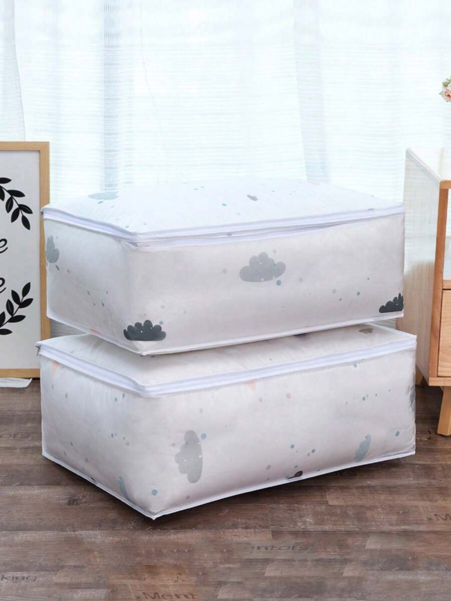 1 túi đựng chăn có khóa kéo, hộp đựng quần áo tủ quần áo, túi đựng đồ dung tích lớn, túi đựng chăn không dệt, túi đựng chăn khi di chuyển khi đi du lịch, túi đựng quần áo hành lý, để lưu trữ và sắp xếp theo mùa, đồ trang trí Halloween, trang phục Halloween, đồ trang trí lễ hội mùa thu - Nhiều màu - Xem 1