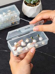 1 Pc, Nhiều Hộp Đựng Trang Sức Trong Suốt Dạng Lưới Nhỏ, Hộp Đựng Trang Sức, 12/24 Hộp Đựng Đồ Đa Năng Để Bàn Dạng Lưới Nhỏ, Thích Hợp Đựng Hoa Tai, Vòng Tay, Dây Chuyền, Đồ Dùng Văn Phòng, Sổ Tay, Hộp Đựng Đồ Trang Trí Bằng Hạt, Thích Hợp Cho Phòng Ngủ, Phòng Tắm, Phòng Khách, Lớp Học Và Các Cảnh Khác, Quà Tặng Ngày Lễ Cho Bé Gái Và Phụ Nữ, Hộp Đựng Đồ Trang Trí Bằng Kim Sa Lấp Lánh, Hộp Đựng Đồ Nhỏ Bằng USB - Nhiều màu - Xem 6