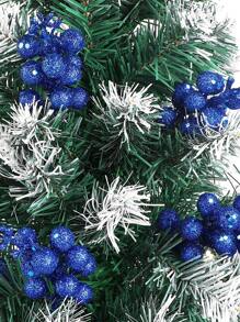 10PCS Christmas Glitter Berries Stems, Artificial Glitter Berry Flowers Stem Branches Ornaments,Hristmas Picks And Sprays,Christmas Tree Ornaments Set For DIY Crafts Wreath Home Decoration,Christmas Tree Wreath Wedding Bouquet Winter Seasonal Holiday Decoration-Royal Blue Christmas Decorations Room Decor