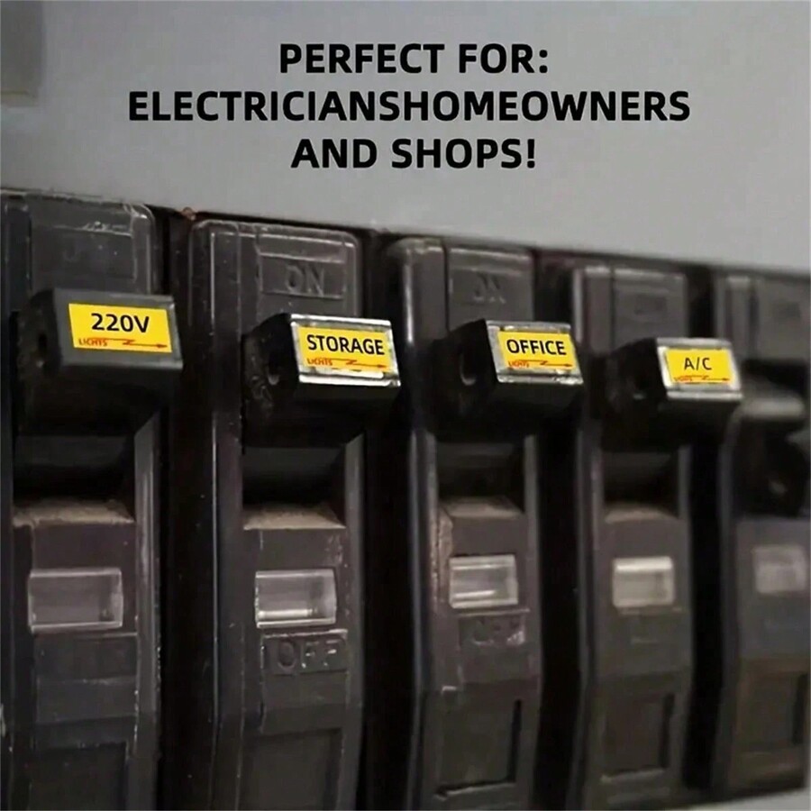 258pcs 2Set, Electrical Box Panel Labels, Circuit Breaker Catalog