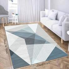 1pc European-Style Living Room Carpet, Bedroom Bedside Rug, Crystal Velvet Sofa Coffee Table Mat, Home Entryway Hallway Balcony Rug - Multicolor - View 15