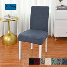 Pokrowce na krzesła do jadalni Zestaw 4 pokrowców na krzesła Pokrowce na krzesła do jadalni Elastyczne pokrowce na krzesła kuchenne Parsons, beżowe, XL Pokrowce na krzesła do jadalni Elastyczne pokrowce na krzesła z wysokim oparciem z żakardu do salonu Kuchnia Możliwość prania w pralce