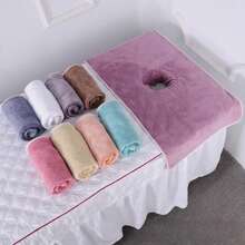 40*80cm Beauty SPA Massage Table Planking Face Towel With Hole Beauty Salon Towelling Bed Cover Bed Bandana