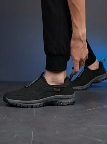 Calçado Casual Novo e Confortável para Homens - Sapato Slip-On Durável, Adequado para Viagem, Corrida, Caminhada, Esportes ao Ar Livre, Ótimo para Natal, Ação de Graças, Ano Novo, Férias, Presente para Adolescentes, Casual ou Esporte ao Ar Livre ou Viagem, Academia