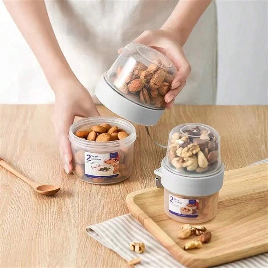 Breakfast Oatmeal Cereal Nut YogurtSalad Cup Seal Container Set With
