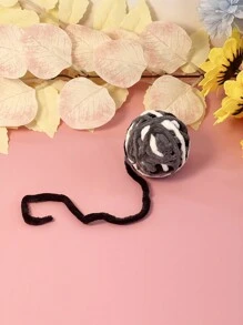 Juguete para mascotas para gatos, colorida bola de hilo tejida a mano con cascabel, solo para uso de mascotas