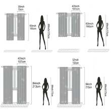 Bộ 2 rèm cửa mỏng in họa tiết Giáng sinh và năm mới có lỗ khoen ở trên, rèm cửa polyester in kỹ thuật số cho phòng khách, nhà bếp, phòng ngủ, phòng học, trang trí nhà cửa - hóa trang giáng sinh - Xem 2