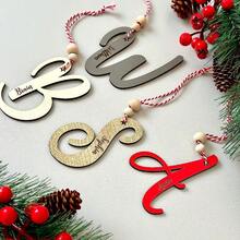 定制圣诞装饰横幅，亚克力材质，适合任何场合，周年祝福，家人和朋友聚会，个性化设计 - 彩色 - 查看 7