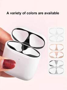 Miếng dán kim loại tương thích với tai nghe không dây Airpods Pro/AirPods, tai nghe Bluetooth Apple thế hệ 1/2 - Nhiều màu - Xem 3