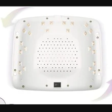 48W UV LED 指甲烘干机，带金属底座，可充电，适用于沙龙美甲 - 白色 - 查看 4