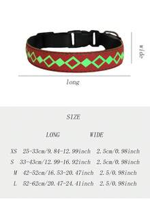 Vòng cổ thú cưng hình thoi LED có thể sạc lại, có thể điều chỉnh, sạc USB, vòng cổ phát sáng cho chó - Màu xanh lam - Xem 2