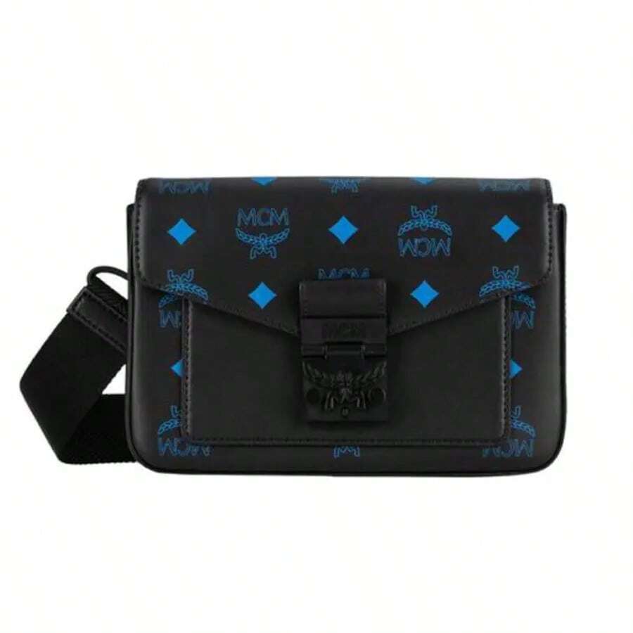 MCM Millie Color Splash Logo 小号单肩包，男女通用，MMRBASX05H9001 - MMRBASX05H9001 黑色 - 查看 1