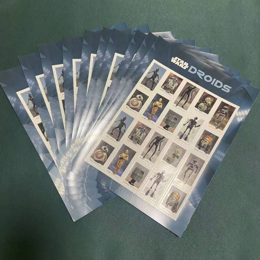 USStarWarsDroid POSTCARD Forever Postage Stamps US Postal American
