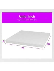 Base Foam Mattress, Medium Firm Mattresses CertiPUR-US Certified Bed-In-A-Box - 國王 - 查看 9