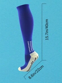 FLSHMCEN 1 Pair Moisture-Wicking Anti-Slip Long Compressoin Socks, Suitable For Football, Basketball, Hockey, Etc.