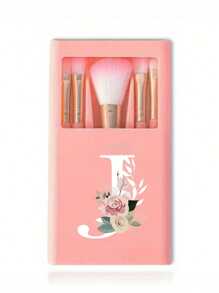 Bộ cọ trang điểm cầm tay có gương, in hình hoa chữ cái A-Z, bộ cọ trang điểm lông mềm, cọ trang điểm du lịch có hộp gương, bút trang điểm mini đa chức năng, cọ đánh nền, cọ đánh phấn mắt, dụng cụ làm đẹp cho người mới bắt đầu, hộp đựng cọ trang điểm, giá đựng cọ trang điểm bao gồm cọ trang điểm, quà tặng tiện lợi cho bé gái, bộ dụng cụ trang điểm lý tưởng, đồ dùng du lịch cầm tay cần thiết. - Hồng - Xem 36