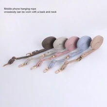 1 Piece Of Mobile Phone Lanyard Can Be Slung Diagonally And Adjusted With A Long Neck Strap That Does Not Tighten The Neck. Fashionable Women's Lanyard With PU Leather Material Neck Strap Chain Compatible With IPhone, Phone Cases, And Universal Accessories Gifts For Mother, Family, Friends, Birthday, Holiday Phone Charm, Phone Chain