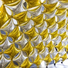 40 个 10 英寸方形星形铝箔气球适用于生日派对、活动、市场装饰、婚礼大厅、夜市摊位