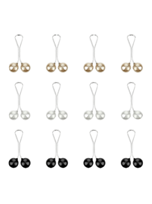12 Stück/Set Kopftuch Clips, Kopftuch Pins, Schal Accessoires, Schal Schnalle, Kopftuch Clips, Kunstperle Schal, Clips Frauen Brosche