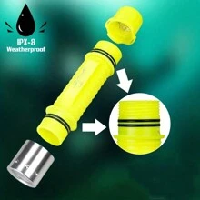 1入潛水手電筒潛水探照燈(不含電池),水下燈ipx8防水水下80英尺浮潛潛水led高流明手電筒,3種模式,適用於水下運動(1個裝) - 綠色 - 查看 3