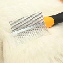 Dog Combs With Rounded Ends Stainless Steel Teeth, Cat Comb For Removing Tangles And Knots, Professional Grooming Tool For Long And Short Haired Dog, Cat And Other Pets - Multicolor - View 3