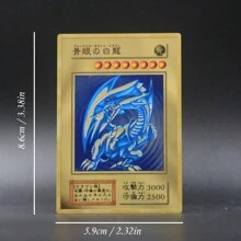 1 bucă Card Craft Metal Dragon Eyes Albastru - Sky Dragon - Full Metal Craft - Colecție de carduri - Periferic anime - Joc de masă - Display de decorare - Articol de colecție - Cadou de vacanță - Cadou de aniversare - Cadou de Paște - - Cadou de Crăciun - Cadou perfect - Jucărie