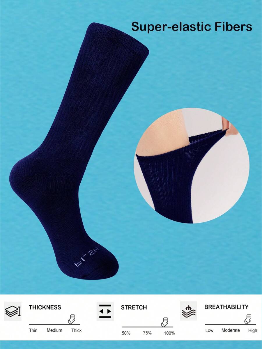 Men's Athletic Cushioned Crew Socks With Moisture Wicking SHEIN EUR