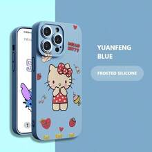 可爱卡通形象 TK 猫兼容 iPhone 16 手机壳适用于女孩 iPhone 15 iPhone 13，适合运动、登山、户外和露营 - 彩色 - 查看 2