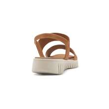 Usaflex Women's Leather Sandal With Platform Heel And Elastic Strap UC0401 - caramen - Xem 4