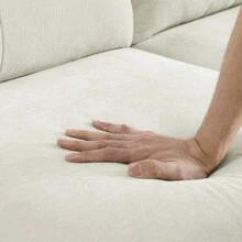 80" Convertible Sectional Sofa Couch, 3 Seats L-Shape Sofa With Removable Cushions And Pocket, Rubber Wood Legs, Beige Chenille - 米色+雪尼爾如圖 - 查看 14