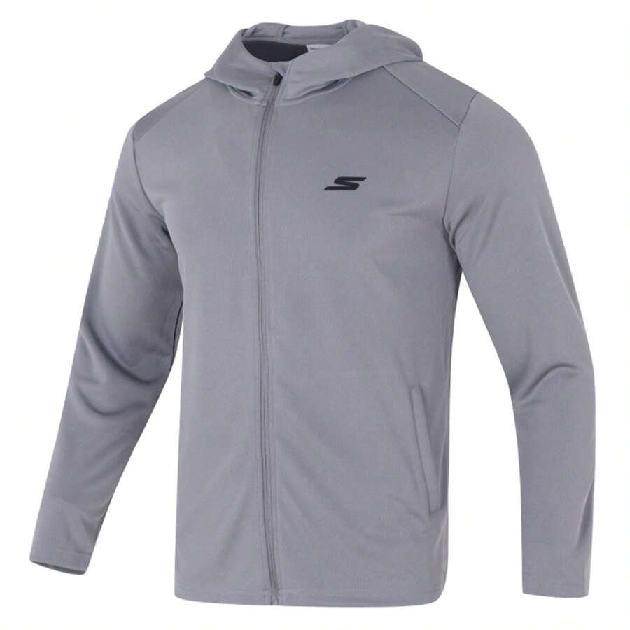 Skechers Áo khoác thể thao nam thời trang ngoài trời tập luyện chạy bộ P224M123-05CQ - P224M123-05CQ - Xem 1