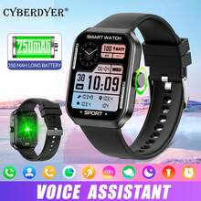 CyberDyer Đồng hồ thông minh dành cho nam nữ (Trả lời/Thực hiện cuộc gọi) Màn hình HD 1,83" Đồng hồ thông minh thể thao ngoài trời 100+ chế độ thể thao Đo nhịp tim SpO2 Theo dõi giấc ngủ Chống nước IP68 Theo dõi sức khỏe cho IOS Android - Phiên bản silicon - Xem 11