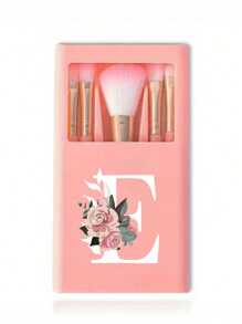 Bộ cọ trang điểm cầm tay có gương, in hình hoa chữ cái A-Z, bộ cọ trang điểm lông mềm, cọ trang điểm du lịch có hộp gương, bút trang điểm mini đa chức năng, cọ đánh nền, cọ đánh phấn mắt, dụng cụ làm đẹp cho người mới bắt đầu, hộp đựng cọ trang điểm, giá đựng cọ trang điểm bao gồm cọ trang điểm, quà tặng tiện lợi cho bé gái, bộ dụng cụ trang điểm lý tưởng, đồ dùng du lịch cầm tay cần thiết. - Hồng - Xem 34