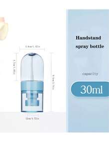 1只便攜式倒立包裝塑料小型納米噴霧瓶,酒精噴霧器消毒化妝水噴霧器可用於面部和旅行