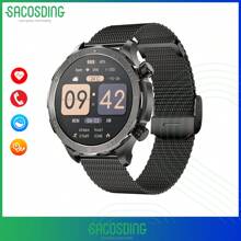 SACOSDING Đồng hồ thông minh cho nam nữ màn hình lớn 1,5 inch có chức năng gọi Bluetooth, theo dõi nhịp tim, huyết áp, thể thao ngoài trời, theo dõi sức khỏe, sạc không dây, quà tặng Giáng sinh - nhiều màu sắc - Xem 21