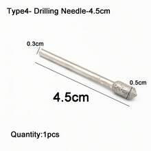 1pc Máy khoan kim cương đầu nhọn Dụng cụ trang sức Dụng cụ mở rộng lỗ đính hạt đá thủy tinh Tay cầm bằng gỗ Dụng cụ gia công trang sức DIY - Nhiều màu - Xem 9