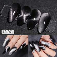 LILYCUTE 7ML 黑水晶猫磁性凝胶闪亮闪光凝胶指甲油半永久性 UV 凝胶指甲艺术无需底色 - 彩色 - 查看 18