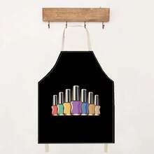 1pc Cherry Print Apron, Creative Funny Design Apron, Waterproof Oil Resistant Kitchen Cooking Baking Apron, Home Cleaning Apron, Workwear - Різнокольоровий - Переглянути 9