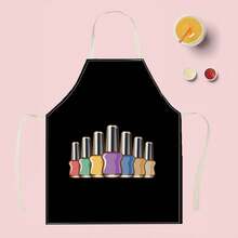 1pc Cherry Print Apron, Creative Funny Design Apron, Waterproof Oil Resistant Kitchen Cooking Baking Apron, Home Cleaning Apron, Workwear - Різнокольоровий - Переглянути 8