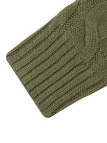 Female Cardigan, Solid Color Long Sleeve Sweater Knitted Coat With Pockets For Spring Fall, S/M/L - Army Green - View 9