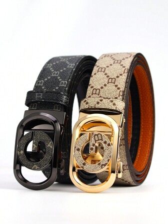 New Product Belt, Men's High-End Belt, Men's Belt, Men's Casual Business Belt, Automatic Buckle Pants Belt Summer, School Casual, Business, Boyfriend Husband Father Dad Men Gift, Daily Wear, Fashion, Teen, Outdoor, Vacation, Athletic, Travel, Street, Boho, Vintage Fall, Autumn, Halloween Autumn-Winter Accessories,Suitable For Teens, Youth,Men,Casual, Outdoor, Athletic, Vacation, Graduation Gifts, Birthday, Daily Wear