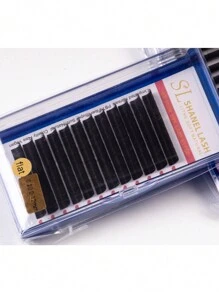 12 Reihen klassische flache elliptische Wimpern aus Kaschmir 0,20 0,25 0,15 J C D Curl matte schwarze elliptische gespaltene Spitzen klassische flache Wimpernverlängerung 8-15 mm super matte extrem weiche Seide flache Wimpernverlängerung Einzelfasern, Kunstfell-Flach-Wimpern, Wimpernbüschel, Einzelwimpern, Wimpern, Falsche Wimpern