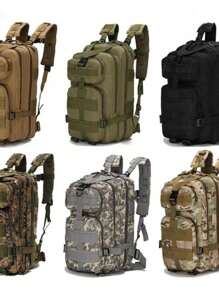 Resistant Outdoor School Tactical Military Backpack - Black - View 4