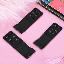 4 件装 女士 2 钩 3 排 胸罩延长器 弹性胸罩肩带延长带 带钩 - 彩色 - 查看 5