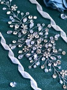 1 Stück handgefertigter Kristall Braut Gürtel, modischer luxuriöser Boho-Stil Taillengürtel, Hochzeitskleid Accessoire SH784