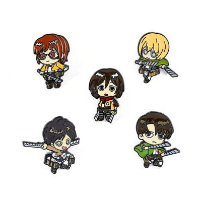 1 chiếc ghim cài trang trí hình nhân vật hoạt hình Attack on Titan, phụ kiện đa năng cho túi xách hoặc quần áo.