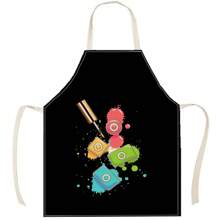 1pc Cherry Print Apron, Creative Funny Design Apron, Waterproof Oil Resistant Kitchen Cooking Baking Apron, Home Cleaning Apron, Workwear - Різнокольоровий - Переглянути 16